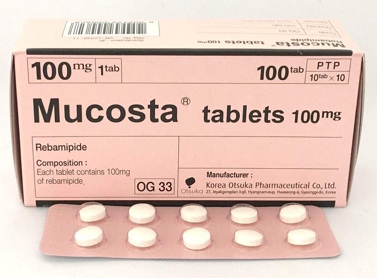 Những điều cần biết về thuốc điều trị dạ dày Mucosta (Rebamipid)