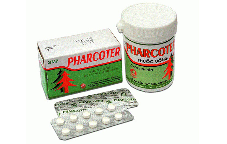 Thuốc Pharcoter có công dụng trị các chứng ho như ho khan, ho có đờm, ho do viêm phế quản, viêm khí quản cấp và mãn tính
