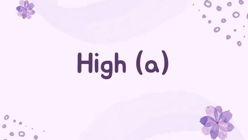 Danh từ của High là gì? Word forms của High và cách dùng