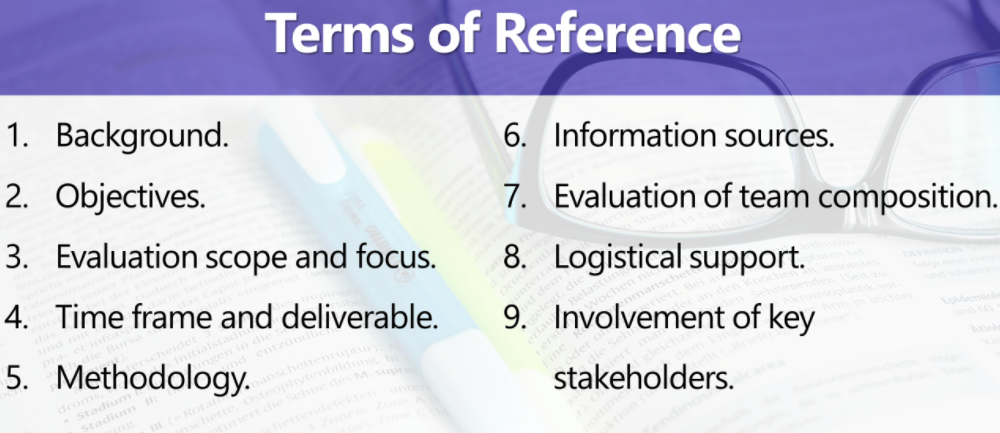 Terms of reference (ToR - Phụ lục tham chiếu) là gì?